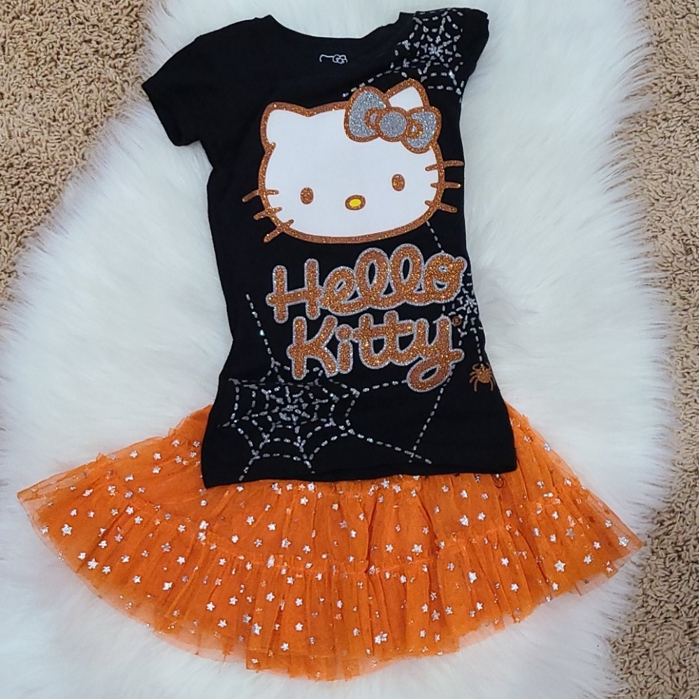 Girls Hello Kitty Halloween outfit